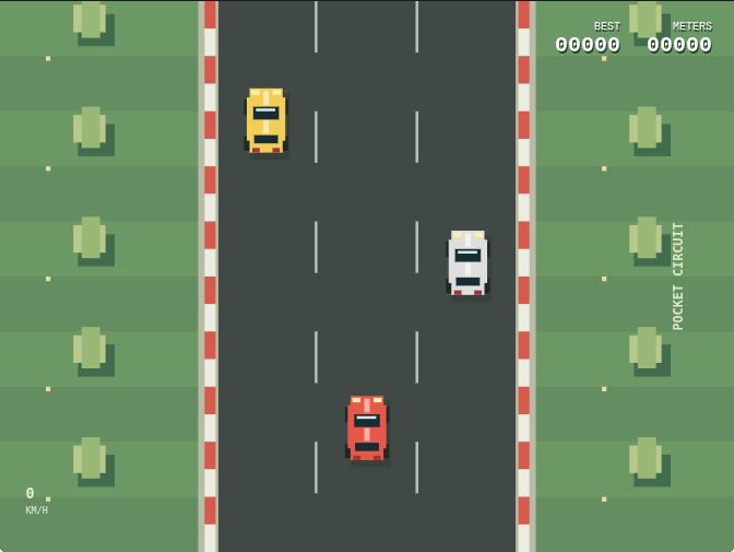 红色赛车穿过公路车流